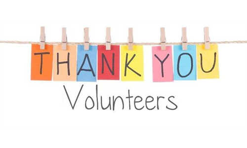 Thanks To Our Volunteers