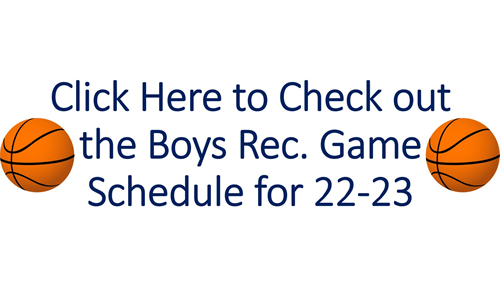 Boys Rec. Game Schedule